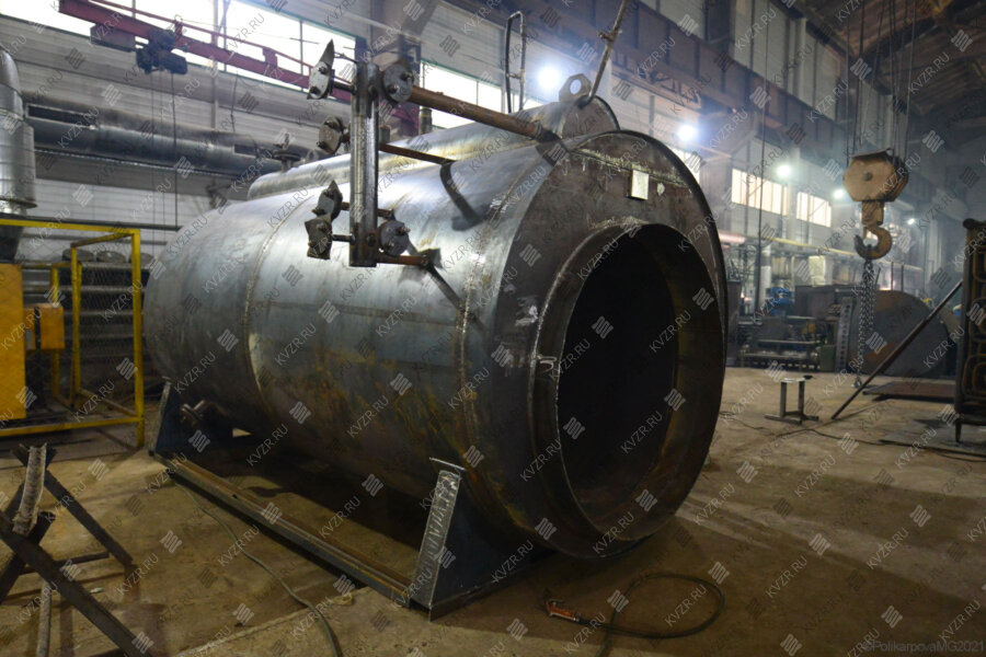 Устройство жаротрубного водогрейного котла